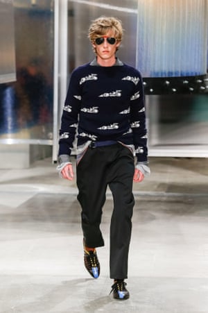 Racy knits at Prada.