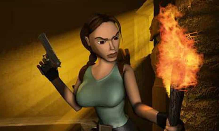 Can’t stand the heat … Lara Croft is not known for her kitchen skills. 
