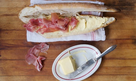 Ham sandwich in a French bar by David Tanis.