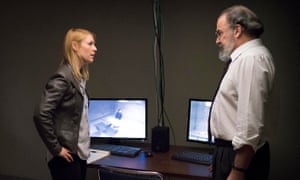Claire Danes as Carrie Mathison and Mandy Patinkin as Saul Berenson