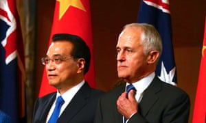 Chinese premier Li Keqiang told Malcolm Turnbull that Beijing respects Australia’s foreign policy.