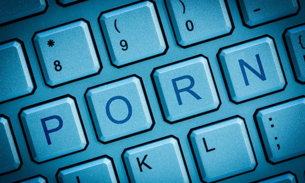 Cyber porn written on computer keys