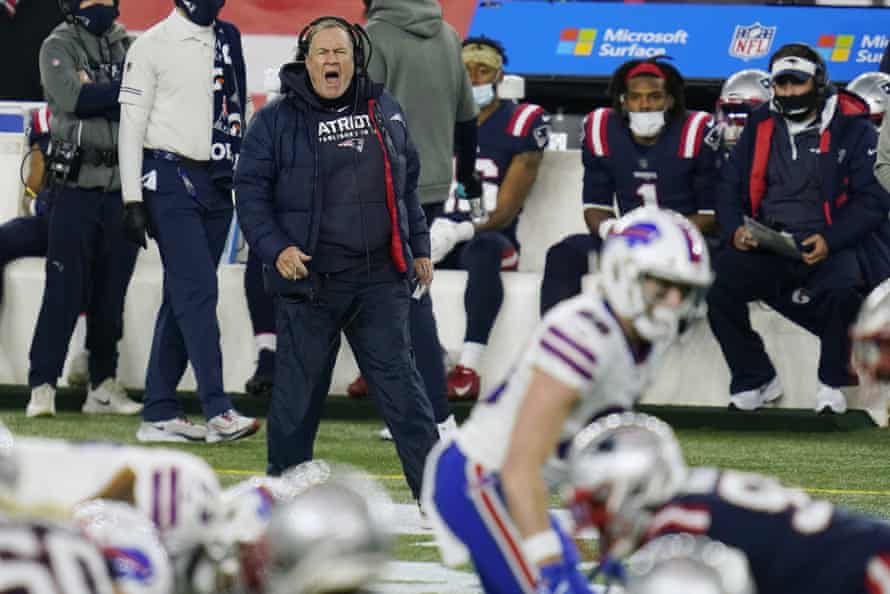 Belichick yelled from the field at the beginning of the season.