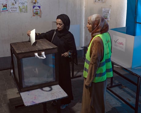 Middle East crisis live: Palestinians vote in first elections since outbreak of war; Israel strikes Lebanon despite ceasefire