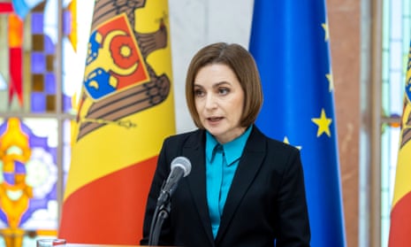 Moldova's president, Maia Sandu