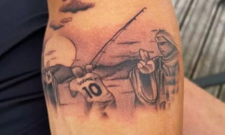Topi Keskinen’s Wayne Rooney tattoo.
