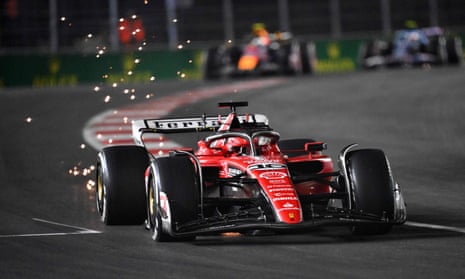 Charles Leclerc regains the lead.