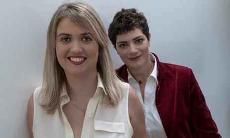 The hit girls … Elena Favilli (front) and Francesca Cavallo.