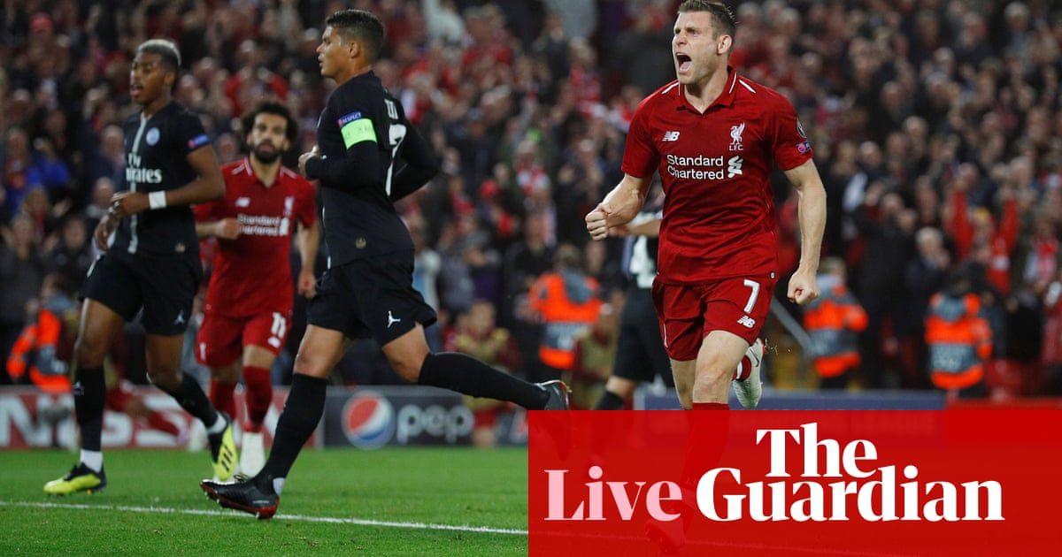 Liverpool v PSG Champions League – live!  Football  The Guardian