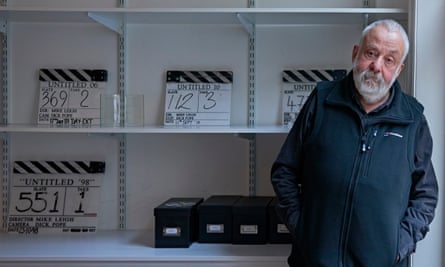 Mike Leigh in his office in Soho, London, in 2016.