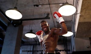 Isaac Chamberlain during a public workout at a London gym in 2018.