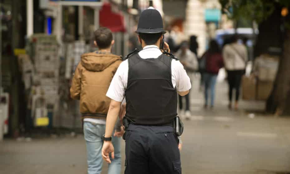 A police officer in London.