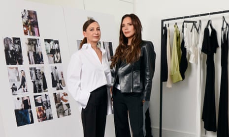 Victoria Beckham (right) with Justi Ruano, Mango’s womenswear creative director.