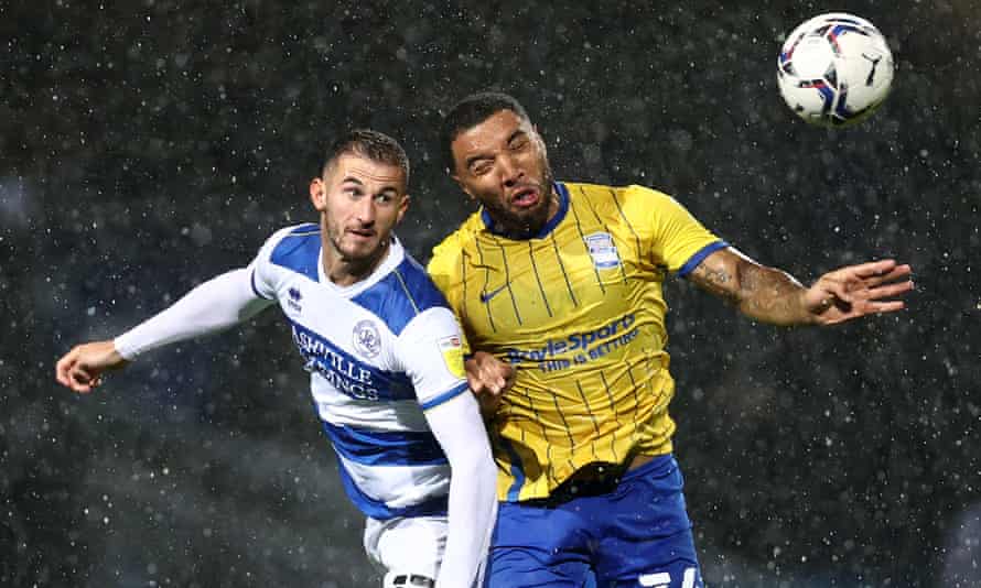 Troy Deeney in action for Birmingham against QPR last month.