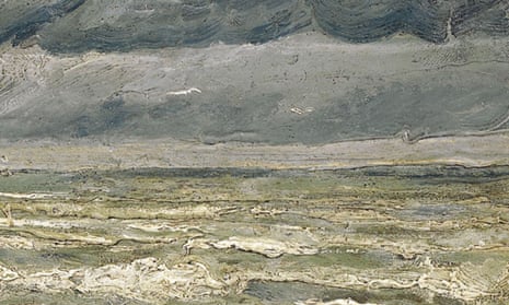 Detail from View of the Sea at Scheveningen by Vincent van Gogh, in 1882.