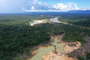 Mining has heavily impacted water quality.