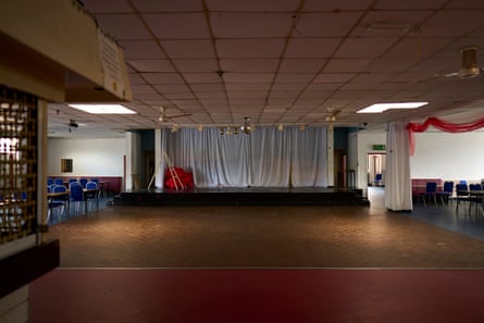 The club’s stage and dancefloor.