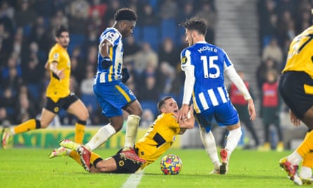 Brighton v Wolves was a lengthy meeting on the pitch last month when the match ran past 100 minutes due to injury time.