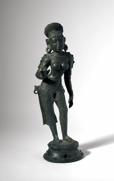 India, Karnataka, ‘Sita’ 1400s, bronze; lost-wax casting, 68 x 21.5 x 19 cm, National Gallery of Australia, Canberra, purchased 1991.
