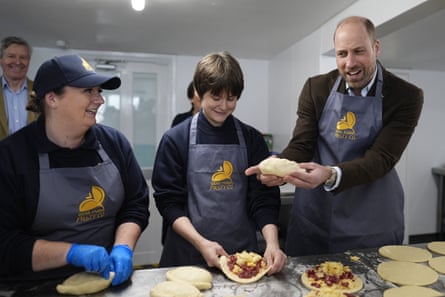 Prince William making Cornish pasties