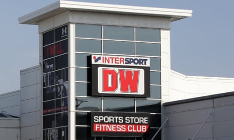 DW Sports store at Forge Retail Park in Telford, UK