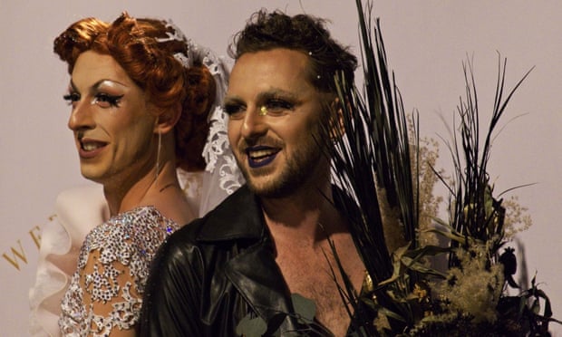 ViviAnn and James Du Fermoir-de-Monsac at their debut runway show.