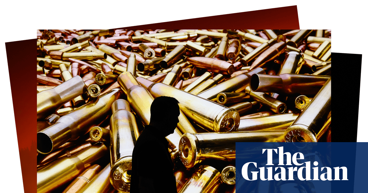 An arms bazaar and tyre-burning protesters: photos of the day Tuesday
