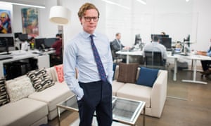 Cambridge Analytica’s chief executive, Alexander Nix, at the company’s office on 5th Avenue in New York.