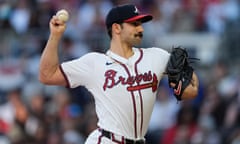 Atlanta Braves pitcher Spencer Strider delivers in the first inning of baseball game against the Arizona Diamondbacks last week.