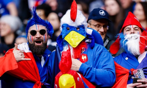 France supporters having fun during the Six Nations match between France and Wales in March.