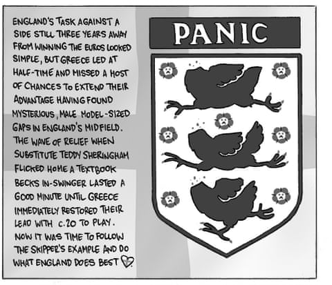 David Squires on David Beckham v Greece, October 2001, panel 4