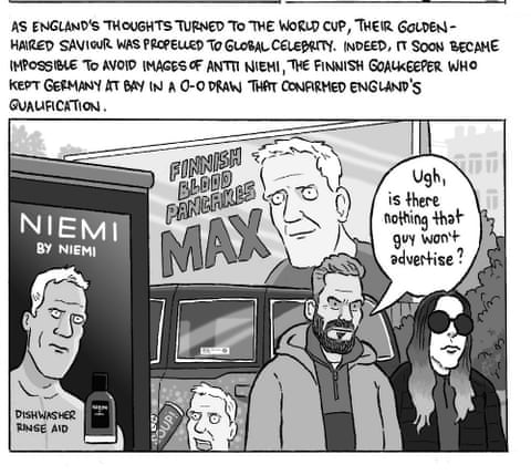 David Squires on David Beckham v Greece, October 2001, panel 8