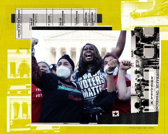 ‘This is not democracy’: voting rights activists shocked by speed of US states moving to stifle Black voters