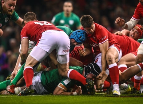 James Ryan powers over for the second Ireland try.