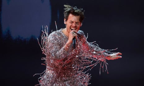 Harry Styles performs during the 65th Annual Grammy Awards in Los Angeles