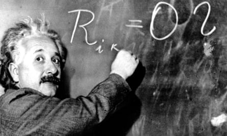 ‘My wonderful idol’ ... Schmidhuber reveres Albert Einstein.