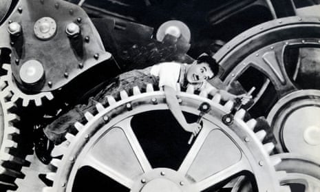 The absurd comedy of a mechanised world … Charlie Chaplin in Modern Times (1936).