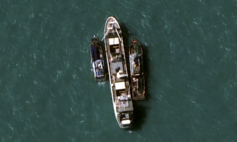 The Thai-owned Silver Sea 2 refrigerated cargo ship was seized by Indonesian authorities after being caught taking suspected slave-caught fish aboard.