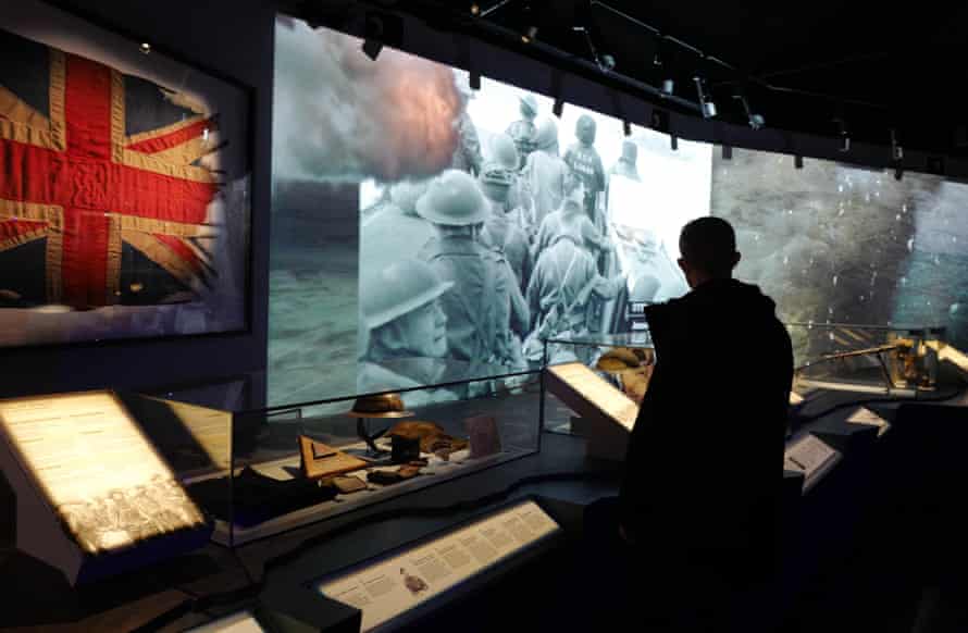 Visitors at the D-day museum in Portsmouth.