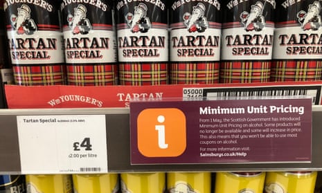 Scotland was the first country to introduce minimum pricing for all alcoholic drinks.