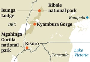 uganda national parks map