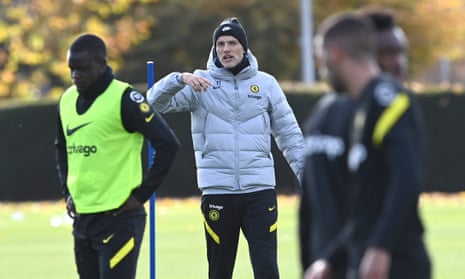 Thomas Tuchel prepares his players for Sunday’s game against Manchester United.
