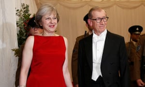 Theresa May with her husband Philip