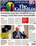 Guardian front page 23 September 2021