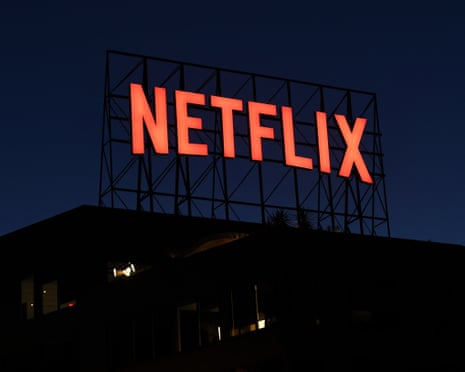 the Netflix logo on a building
