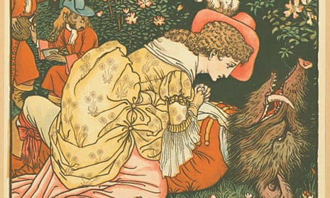 Illustration of Beauty and the Beast, one of the fairytales believed to date from thousands of years ago.