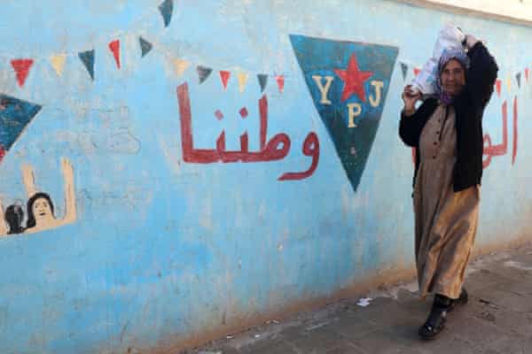 The Kurdish enclave of Afrin in January 2018