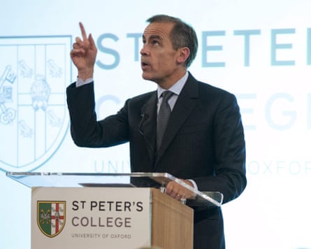Bank of England governor Mark Carney makes a speech at the Sheldonian Theatre in the University of Oxford on October 21, 2015, where he spoke about Britain’s EU membership.
