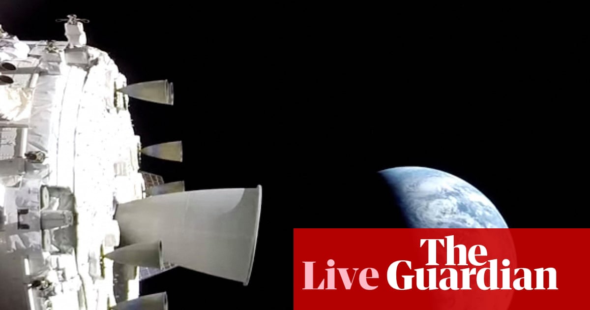 Artemis II splashdown: Orion capsule scheduled to land off California coast at just after 5pm local time – live updates