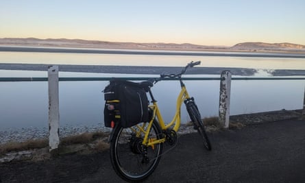 An ebike by the lake